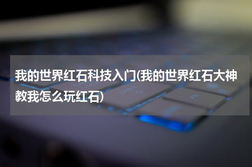 我的世界红石科技入门(我的世界红石大神教我怎么玩红石)