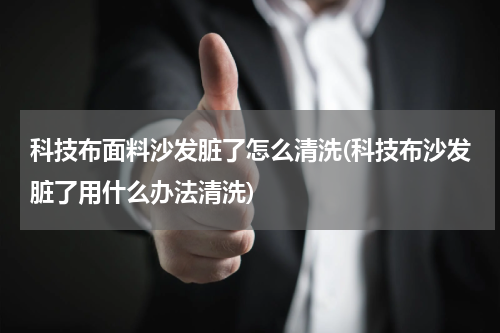 科技布面料沙发脏了怎么清洗(科技布沙发脏了用什么办法清洗)