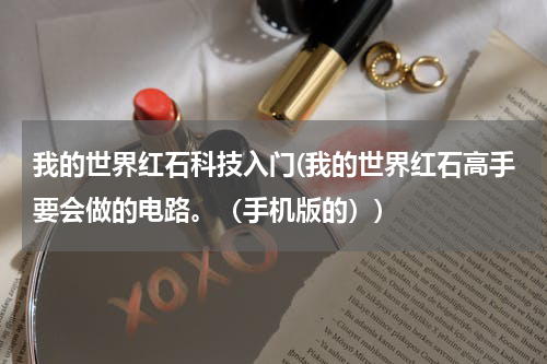 我的世界红石科技入门(我的世界红石高手要会做的电路。(手机版的))